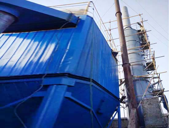 6噸燃煤鍋爐配套布袋除塵器脫硫塔